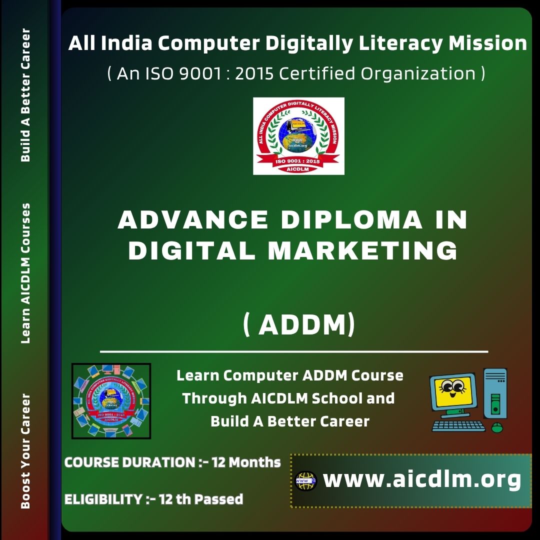 ADVANCE DIPLOMA IN DIGITAL MARKETING